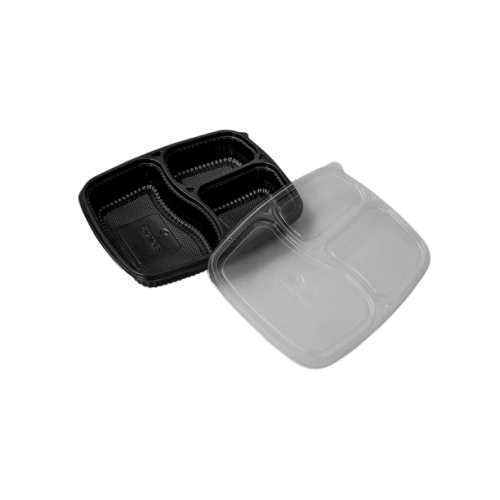 3 Compartment Meal Box Tray With Lid Mini - Image 3