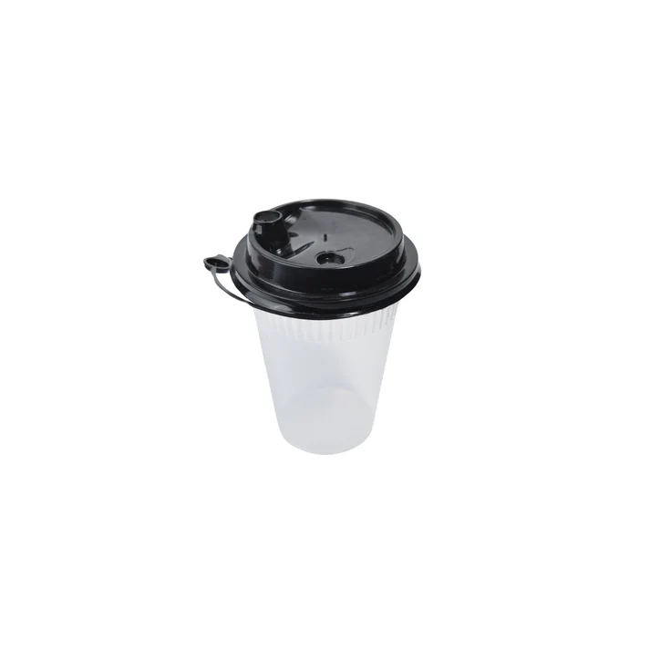 Transparent Round 500ML Sipper Glass with Lids