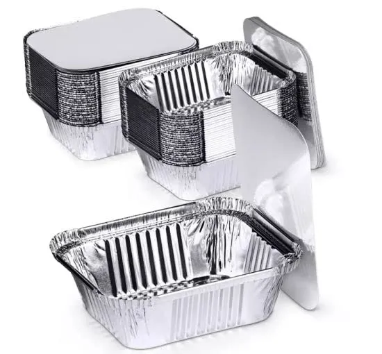 Aluminum Foil Food Container WIth LID 250ML - Image 2