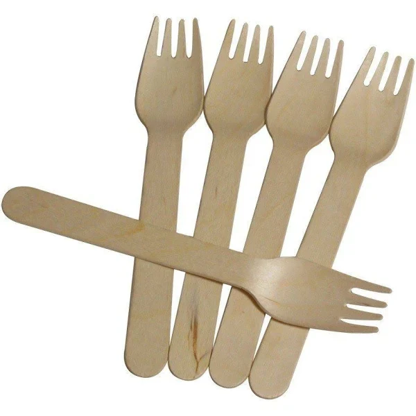 Disposable Wooden Fork 160mm