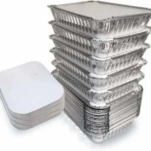 Aluminum Foil Food Container WIth LID 450ML